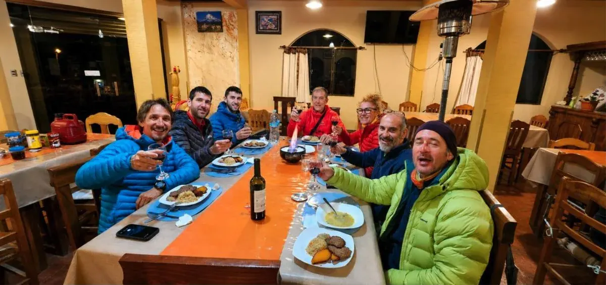 Cena en el comedor